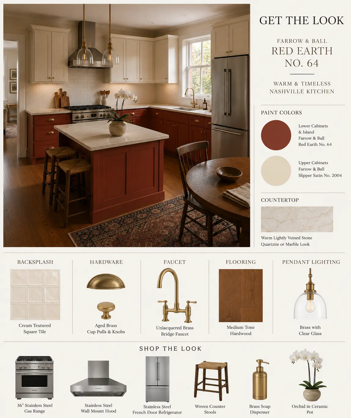 Get the Look board for Red Earth Kitchen