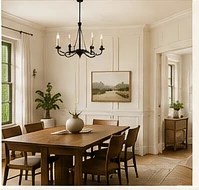 Heritage Wall Works design visualization: Alabaster Dining Room