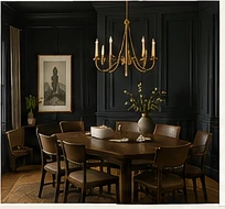 Tricorn Black Dining Room