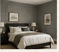 Heritage Wall Works design visualization: Dorian Gray Bedroom