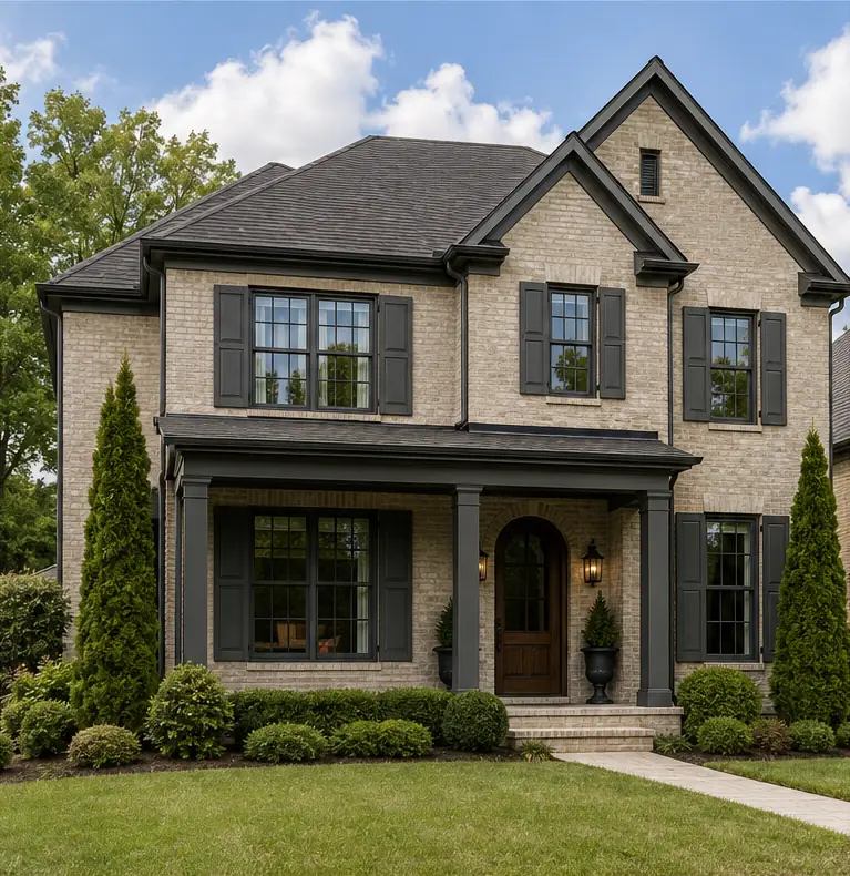Heritage Wall Works design visualization: Kendall Charcoal Hendersonville Exterior